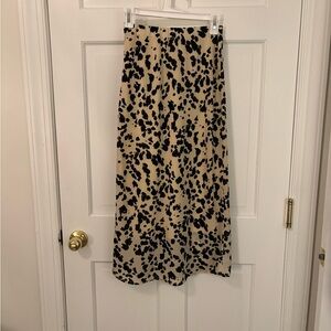Japna Black and Tan Maxi Skirt
